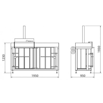 Вертикальный пресс EKOSACK 50.2 Вертикальный пресс EKOSACK 50.2